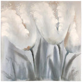 Iris Floral 40" Square Canvas Wall Art