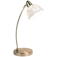 Simple Designs Brushed Nickel Metal Desk Lamp