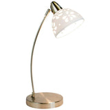 Simple Designs Brushed Nickel Metal Desk Lamp