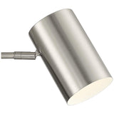 Carla Brushed Nickel Down-Light Hardwire Wall Lamps Set of 2