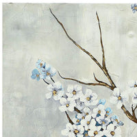 Plum Blossom 40" Square Framed Canvas Wall Art