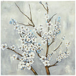 Plum Blossom 40" Square Framed Canvas Wall Art