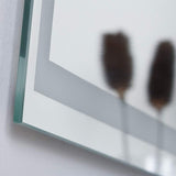 Frameless Etch 23 1/2" x 31 1/2" Wall Mirror
