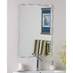 Frameless Ridge 23 1/2" x 31 1/2" Novelty Wall Mirror