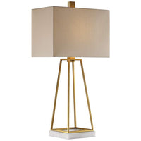 Mackean Plated Metallic Gold Table Lamp