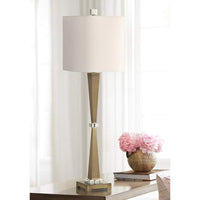 Niccolai Plated Brushed Brass Buffet Table Lamp