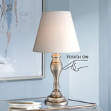 Thom 19 1/4" High Brass Finish Touch On-Off Accent Table Lamp