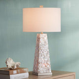 Lorin Mother of Pearl Modern Table Lamp with Night Light