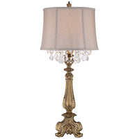 Dubois Crystal Spray Traditional Console Table Lamp