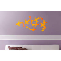 Set of 6 Koi Fish Orange Wall Decals