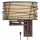 Marlowe Bronze Metal Swing Arm Wall Lamp