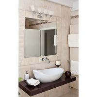Mencino-Opal 28" Wide Satin Opal Glass Bath Light