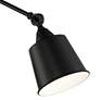 Mendes Black Hardwire Swing Arm Wall Lamps Set of 2