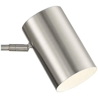 Carla Brushed Nickel Cylinder Down-Light Plug-In Wall Lamps Set of 2