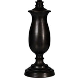 Dark Bronze and Gold Highlight Table Lamp Set of 2