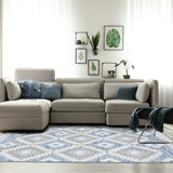 Ibiza Collection Blue Moroccan Soft Area Rug