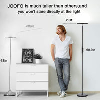 Bright Floor Lamps-Tall Standing Pole Light with Remote & Touch Control
