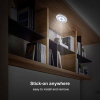 3Packs Motion Sensor Light Indoor,LED Closet Lights,Night Light Battery Powered (Cool White)