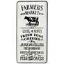 Farmer's Market 29" High Rectangular Iron Framed Wall Art