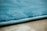 Modern Blue 5'2x7'2 Soft Area Rug