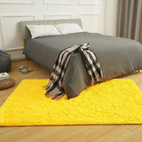 Velvet Indoor Fluffy Extra Comfy Soft Shag Yellow Area Rug