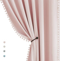 Blackout Curtains 2 Panels Rod Pocket