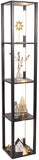 FENLO Fancy Display Shelves with LED Floor Lamp