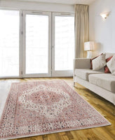 Waterloo Cream Oriental Soft Area Rug