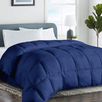 Down Alternative Comforter Duvet Insert Corner Ties,Fluffy Warm All Season Soft Reversible Hotel Collection - Hypoallergenic - Machine Washable