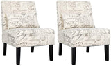 Accent Chair Armless Elegant Design Single Sofa with Lumbar Pillow, Wood Leg, Mid-Century Fabric Chair