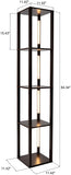 FENLO Fancy Display Shelves with LED Floor Lamp