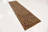 Wildlife Leopard Animal Print Light Brown Soft Area Rug