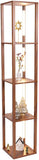 FENLO Fancy Display Shelves with LED Floor Lamp