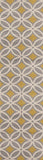 Trellis Chain Gray/Grey Yellow Area Rugs