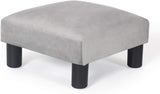 Ottoman Footrest Stool Small PU Leather Square Footstool