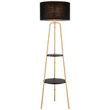 Lite Source Patterson Floor Lamp With Shelves