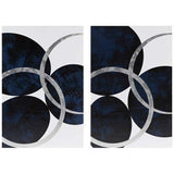 INK + IVY Celestial Orbit Navy 36" High 2-Piece Wall Art Set
