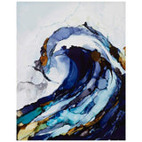 Liquid Waves 28" High 2-Piece Gel Coat Canvas Wall Art Set