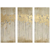 Forest 35" High 3-Piece Gel Coat Canvas Wall Art Set