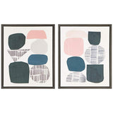 Urban Habitat Gray Rock Garden 23 1/2"H 2-Piece Wall Art Set