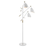 Lite Source Tanko 3-Light Floor Lamp Adjustable Arms