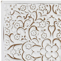 Lara 23" Square Wooden Mandala Plaque Wall Art