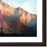 Majestic Mountain 22" Wide Framed Giclee Wall Art