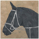 Horse Profile Square Giclee Canvas Wall Art