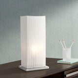 Cube Ribbon Shade 19 3/4" High Accent Table Lamp