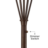 Volero Oil-Rubbed Bronze Light Blaster Torchiere Floor Lamp