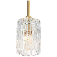 Possini Euro Icelight 5 1/2" Wide Warm Brass Mini Pendant