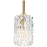 Possini Euro Icelight 5 1/2" Wide Warm Brass Mini Pendant