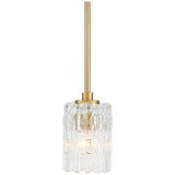 Possini Euro Icelight 5 1/2" Wide Warm Brass Mini Pendant