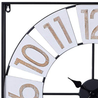 Evelyn 24" Wide Square Metal Wall Clock